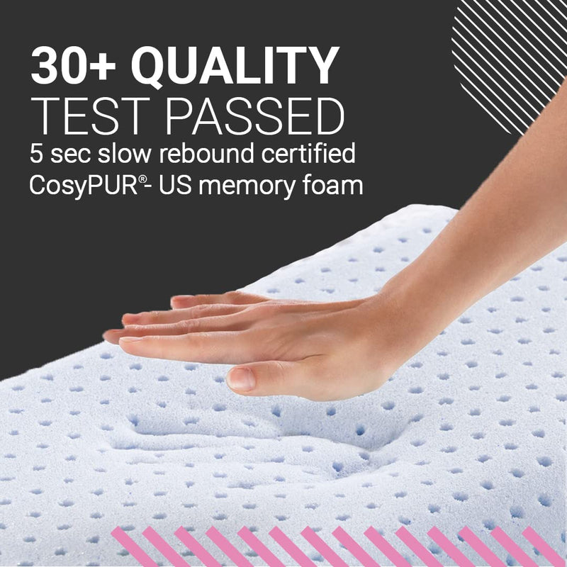 Fabrilore Super Soft Memory Foam Pillow | Bed Pillows for Sleeping, Neck Pain Relief | Super Soft Pillow | Sleeping Pillow | without Outer Cover | Queen (22" L x 14.25" B x 4.5" H)