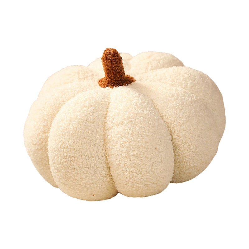 CALANDIS Pumpkin Throw Pillow Convenient Decorative Durable for Birthday Halloween Party 20Cm White