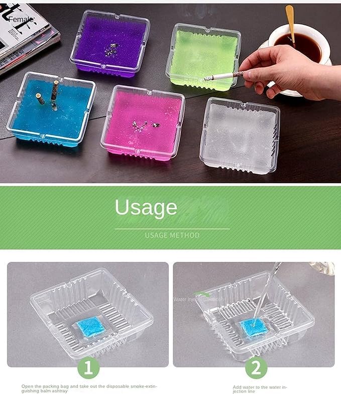 Indoor Smoke and Odorless Cleaning Car Ashtray Cigarette Mud Ashtray