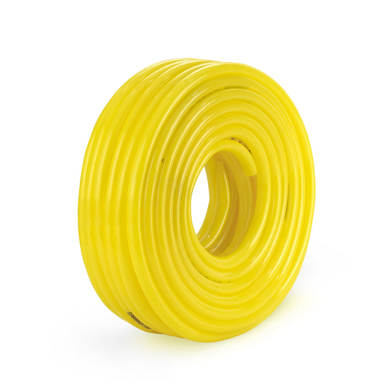 Garbnoire 10m 0.5 inch PVC Heavy Duty Yellow Garden Pipe | Lightweight, durable & flexible garden hose with garden accessories like hose quick connector, tap adapter & water spray gun (nozzle) | The best choice for outdoor-indoor use | Water hose pipe