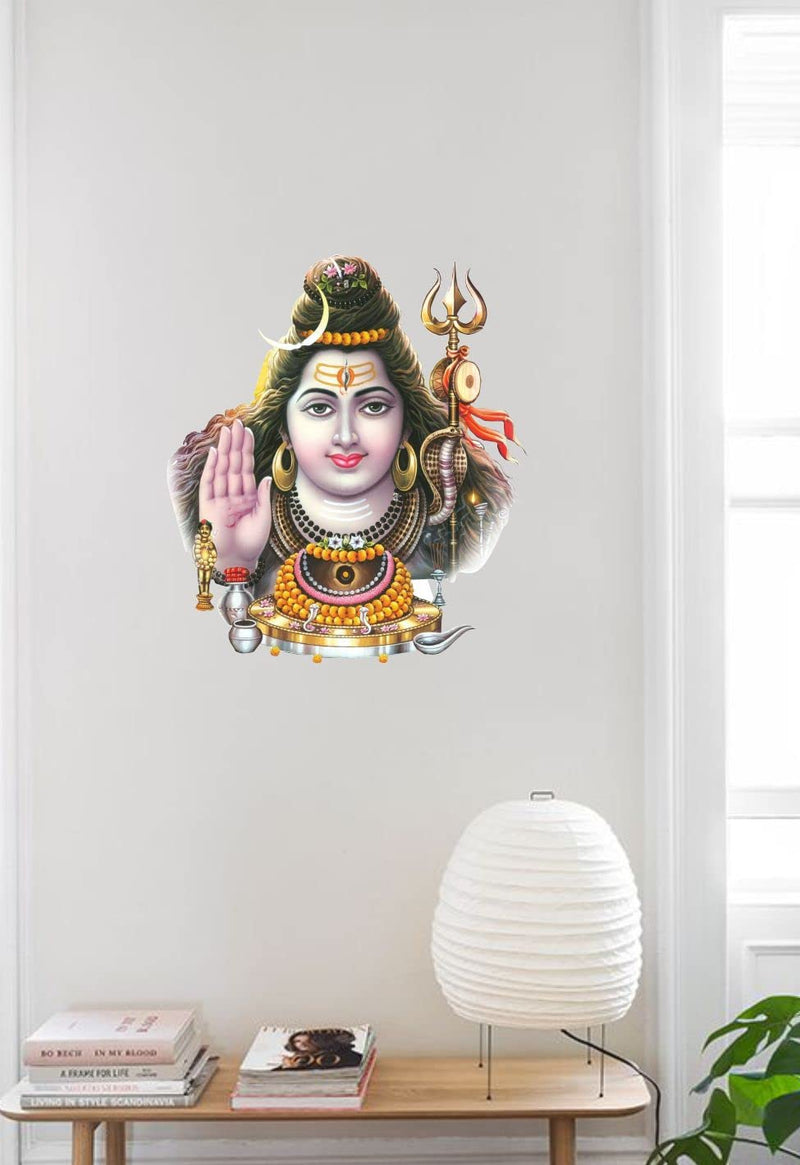 Decor Kraft Mahadev Wall Sticker & Decal,Size- 50 Cm X 36 Cm,Religious