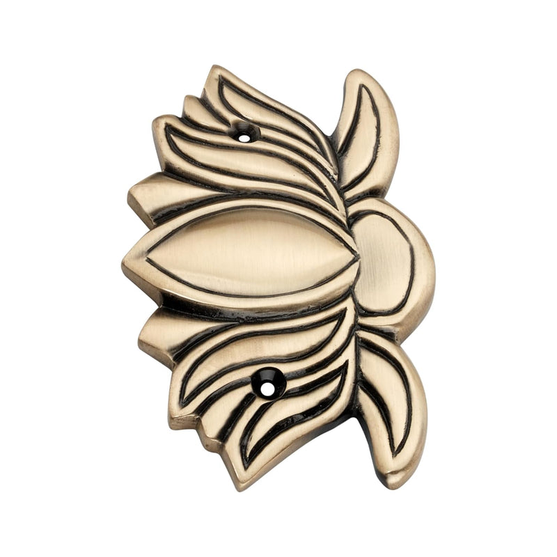DEVDECOR, Brass Lotus Wall Hanging for Wall Door | Home Decor Hanging Brass Lotus Flower for Decoration Housewarming Gift Lotus Brass Wall Hanging (Standard)