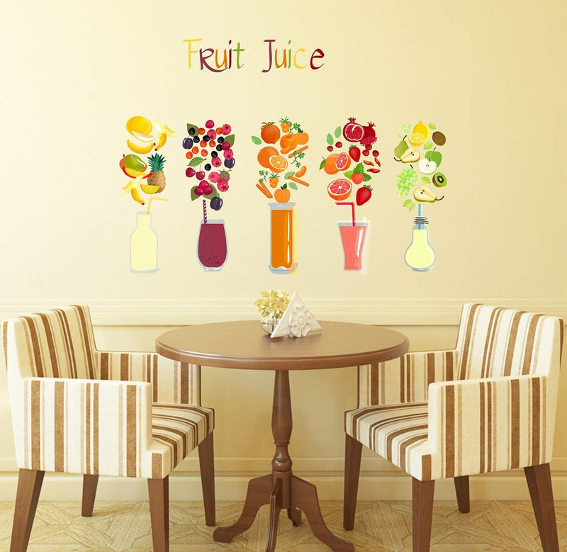 Tuffuk Fruit Juice Large Vinyl Wallstickers for Home Decorations(70 cm x 50 cm)5TZ277