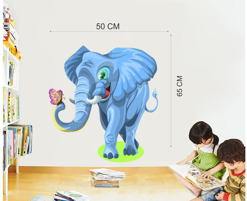 Elephant Wall Sticker for Kids Room Home Decor 65 Cm X 50 CM