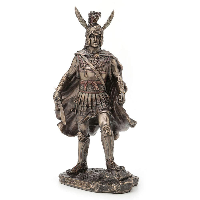 Veronese Design 12 Inch Alexander The Great Antique Bronze Finish Greek Roman Warrior Statue