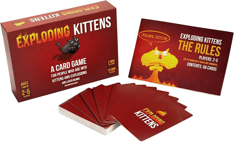 Toy Garage Exploding Kitten Card Game for Kids Adults Friends and Family Age 7 Years and up 2 to 5 Players