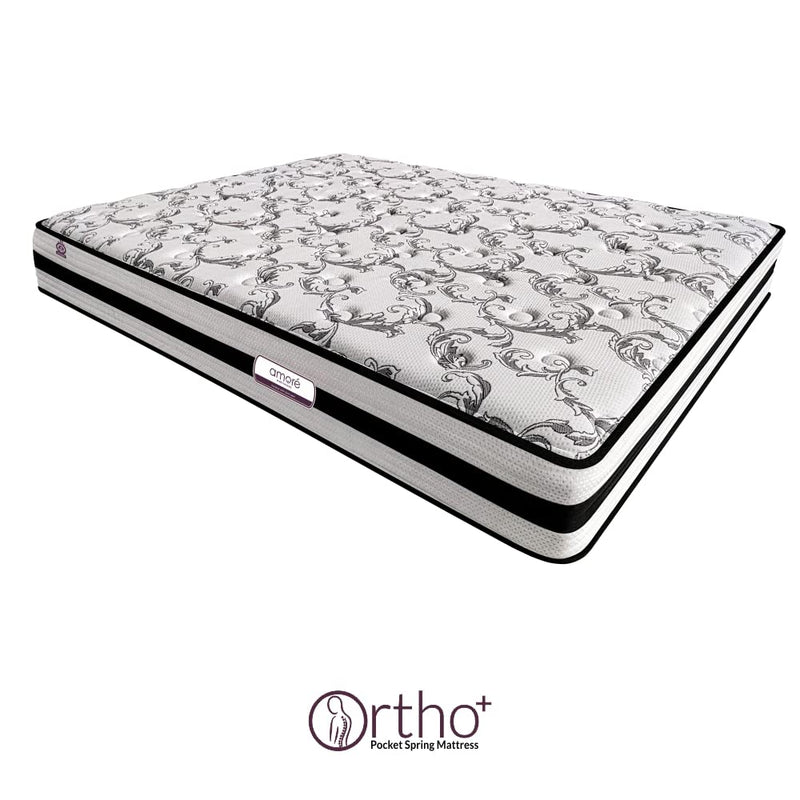 Amore Ortho Plus 6 Inch Orthopedic Pocket Spring Mattress(72x46x6 Inch,Medium Soft,Single Size)