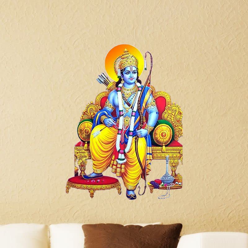 Delight Art God of Ram Wall Sticker Size - ( 41*53 ) cm