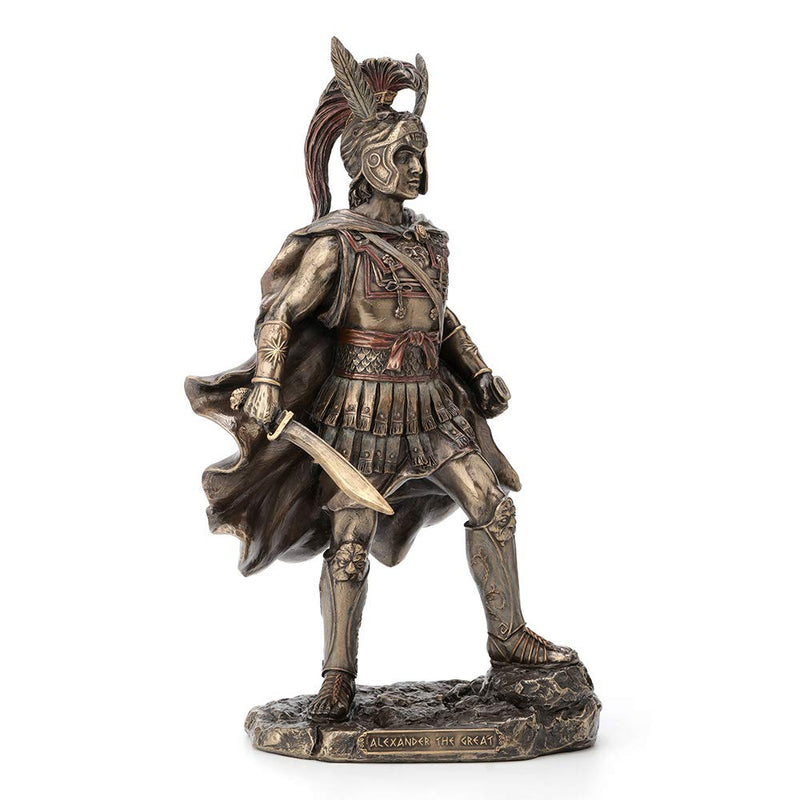 Veronese Design 12 Inch Alexander The Great Antique Bronze Finish Greek Roman Warrior Statue