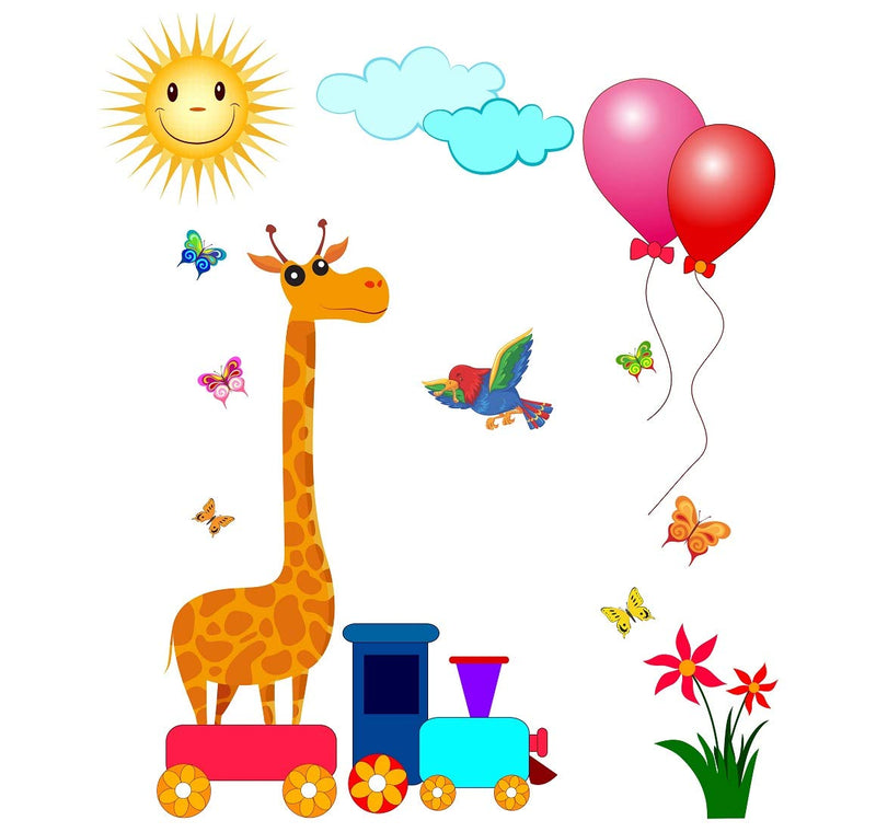 Tuffuk Girafee Large Vinyl Wallstickers for Home Decorations(70 cm x 80 cm)5TZ0186