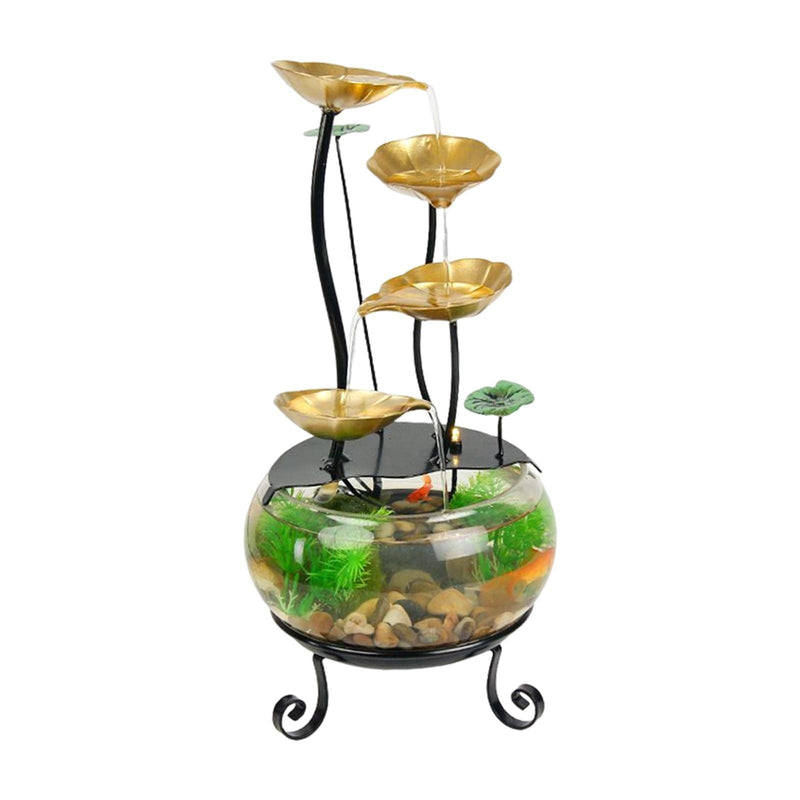 CALANDIS® Water Fountain Statue Ornament Sculpture Decorative Crafts Indoor Office | 1 Tabletop Water Fountain