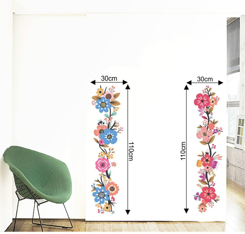 Colorful Floral Flower Partten Art Wall Sticker