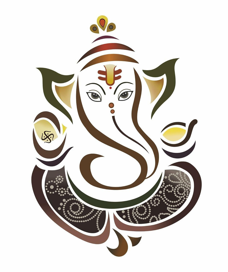 GADGETS WRAP 'Modern Elegant Ganesha God' Wall Sticker