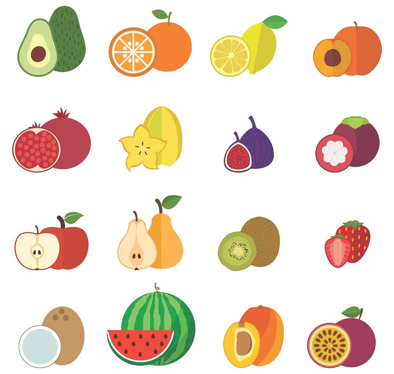 Tuffuk Fruits Large Vinyl Wallstickers for Home Decorations(70 cm x 70 cm)5TZ276