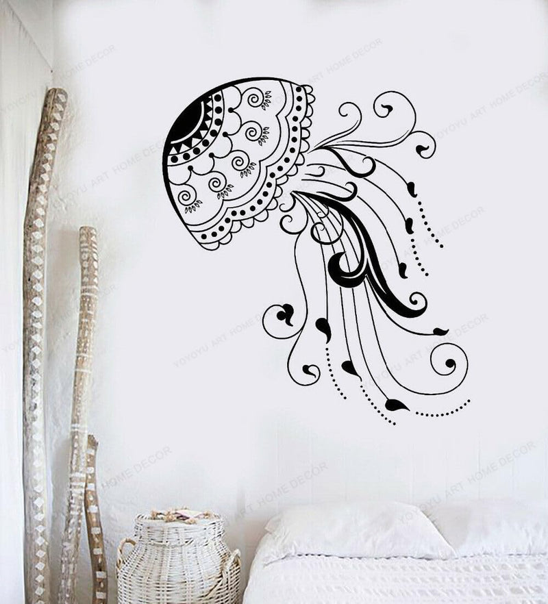 GADGETS WRAP Wall Decal Vinyl Sticker Gorgeous Jellyfish for Office Home Wall Decoration