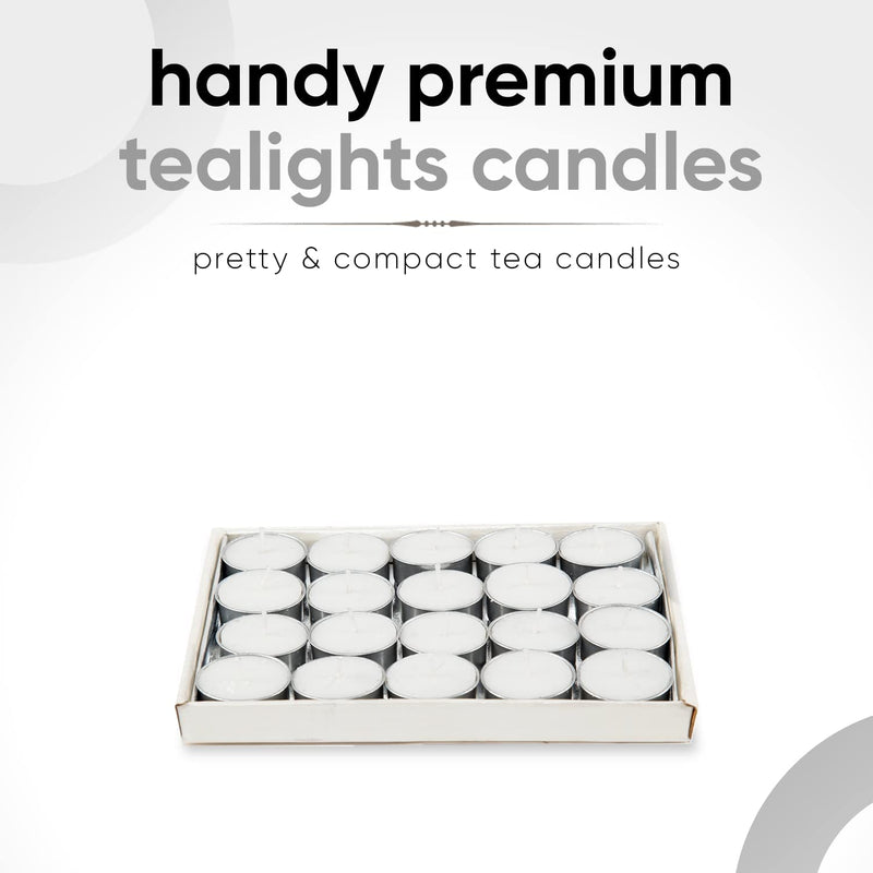 Vindhya Pure Smokeless Tea Light Wax Candles (Unscented)/ 100% Pure Wax- White Tea Set Candle (Set of 200 Pcs.)