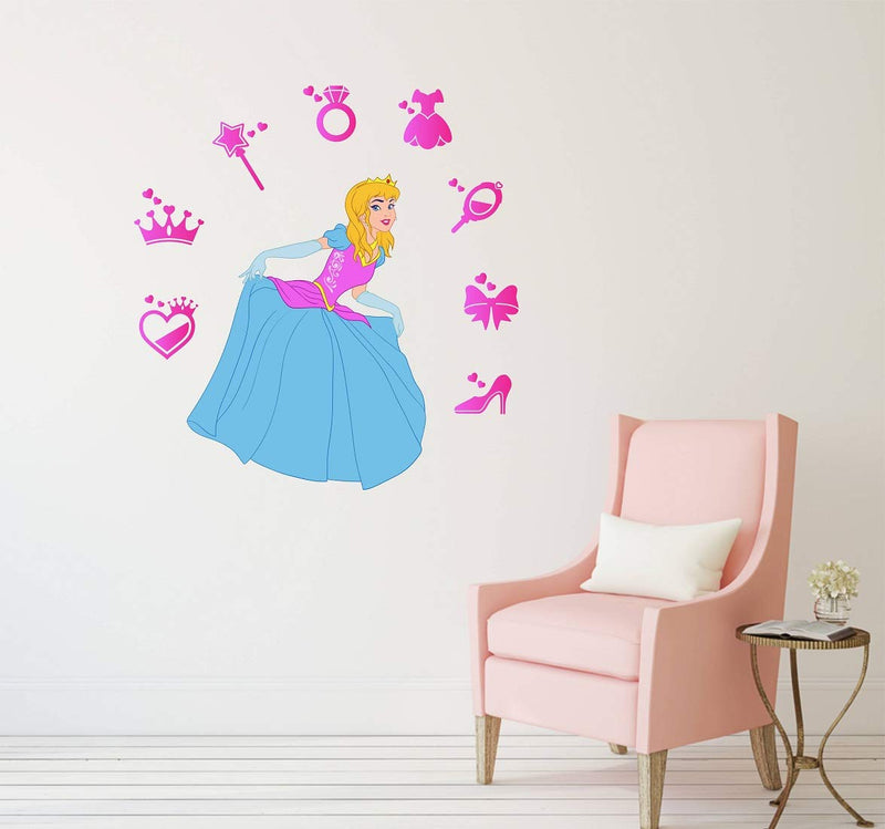 Tuffuk Angel Large Vinyl Wallstickers for Home Decorations(80 cm x 80 cm)5TZ213