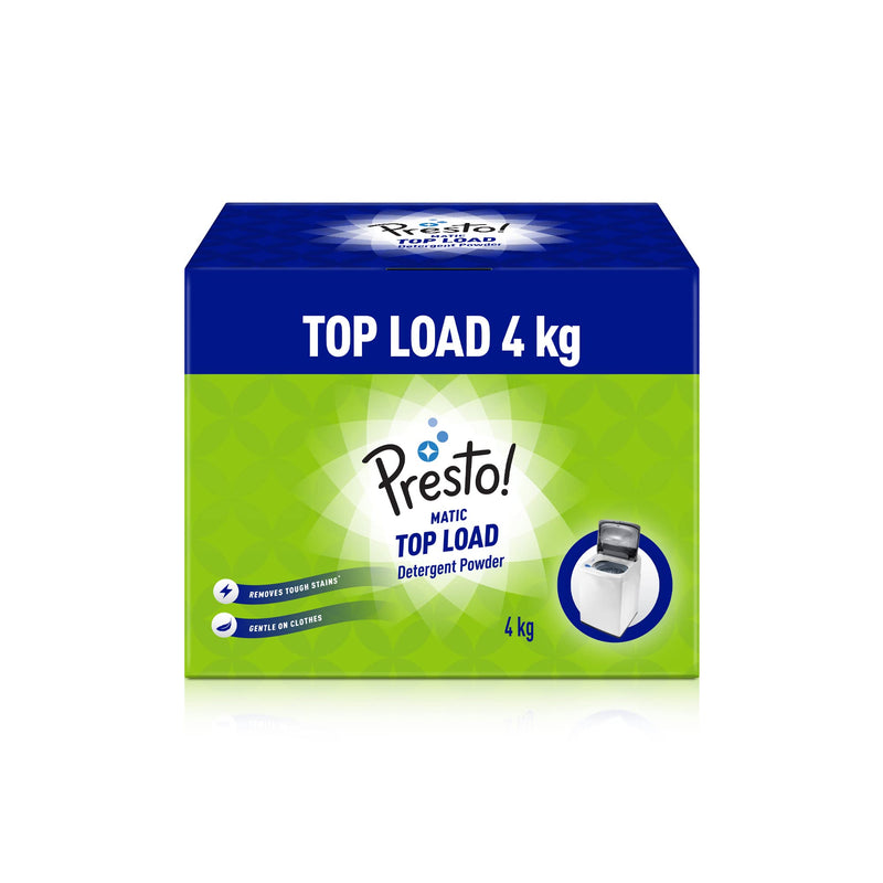 Amazon Brand - Presto! Matic Top Load Detergent Powder - 4 Kg