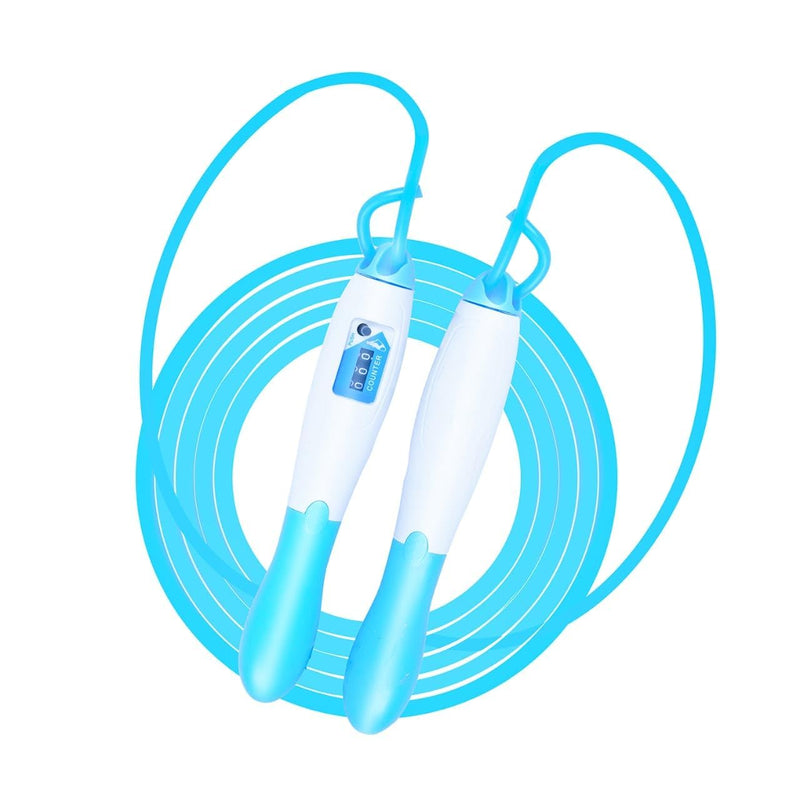 TRENDVEL Skipping Rope with Digital Counter for Men,Women,Kids. Jump Rope with Adjustable Height, Elegant handle. Gym Rope for Sports, Body fitness,workout. Made of Polyvinyl Chlorine,Multi Colour.