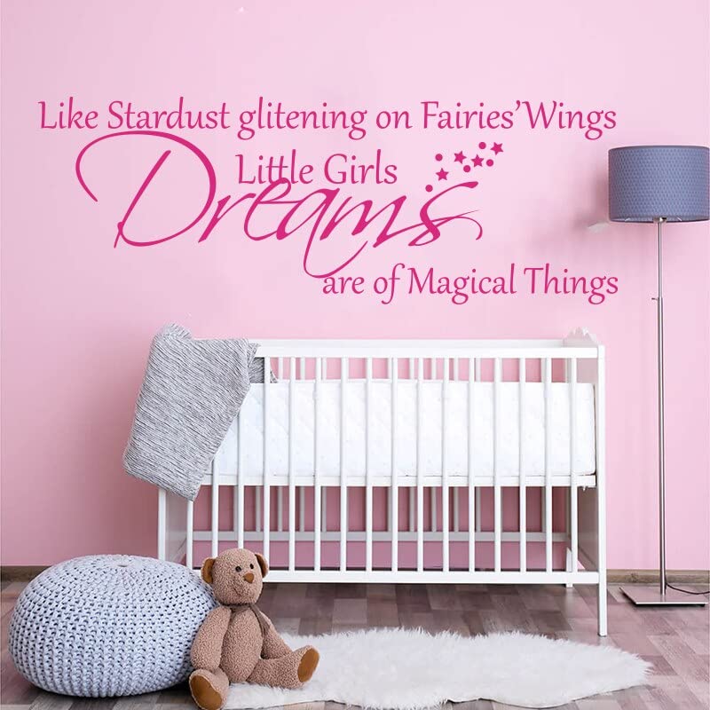 GADGETS WRAP Vinyl Decal Sticker Little Girls Dreams Fairies Wings Pink (Item Finish Size : 112cm x 40cm)