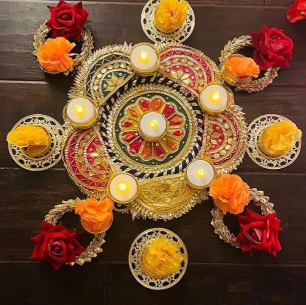 Rangoli Mats Tealight Candle Holder Rango