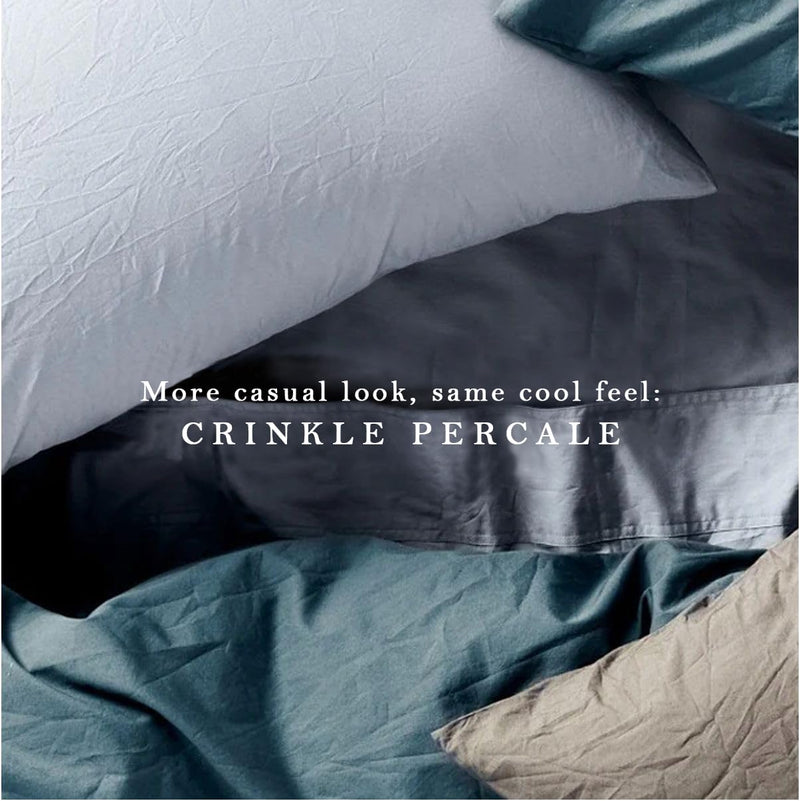 Sweave Percale Sheets King-100% Pima Cotton Sheets, Luxurious 500 Thread Count, Breathable, Light, Cool, Skin-Friendly, Double Elastic Snug Fit -Oeko-TEX Certified -Softer After Every Wash