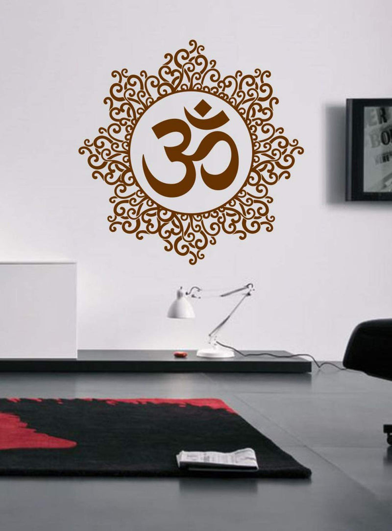 Walltech Designer Om Wall Sticker| Beautiful Design Wall Decoration Sticker