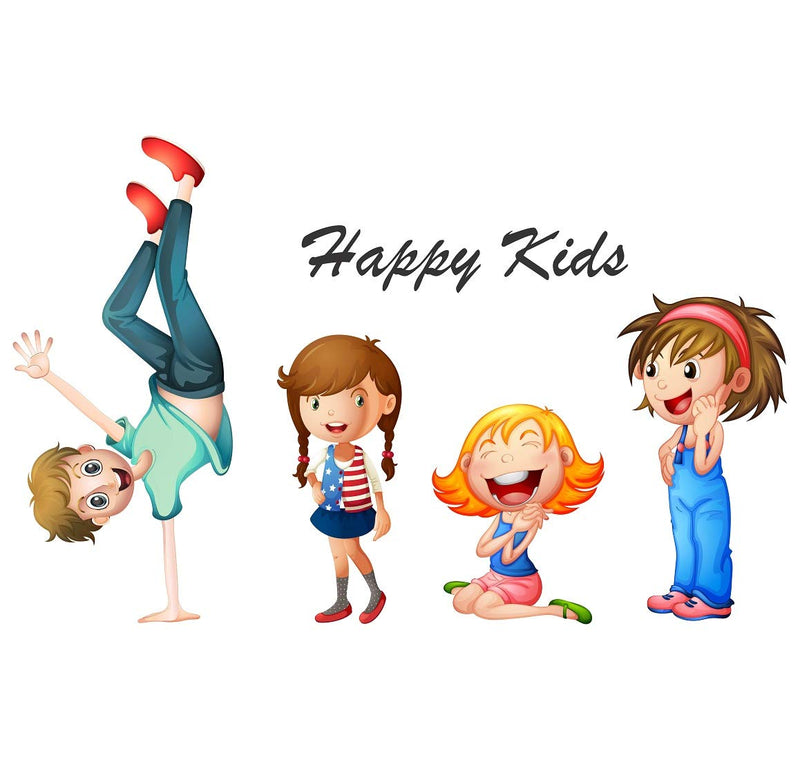 Tuffuk Happy Kids Large Vinyl Wallstickers for Home Decorations(70 cm x 40 cm)5TZ139