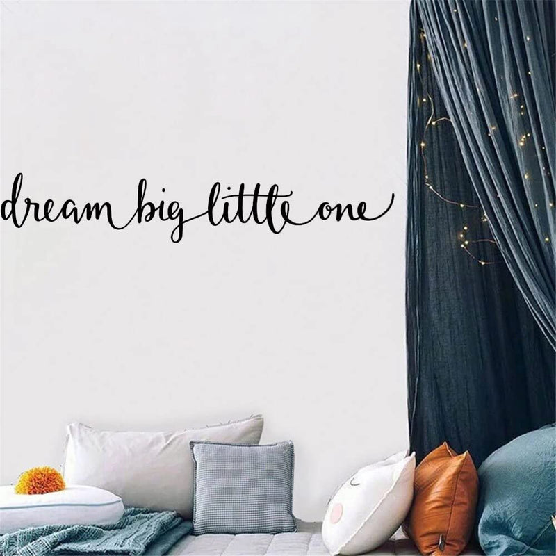 GADGETS WRAP Vinyl Decal Sticker Dream Big Little One Quote Black (Item Finish Size : 57cm x 10cm)