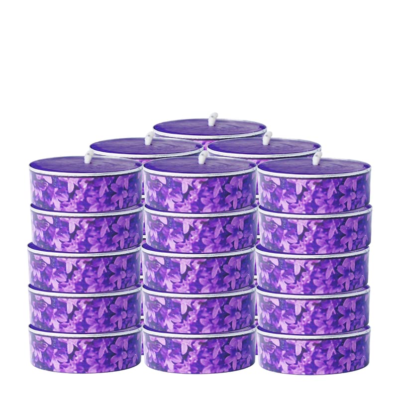 Charanam Tea Light Aroma Candle 20 Pcs Pack - Lavender (Pack of 3)