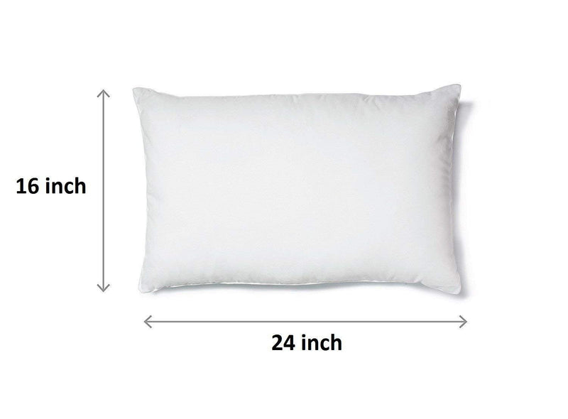 Urbane Home Luxurious 1 Piece Microfiber Pillow Filler - 16X24 Inch, White