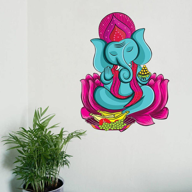 Delight Art Shree Lord Ganesha Ganpati ji Wall Sticker Size - ( 41*55 ) cm Model id - ( DAMC00750L )