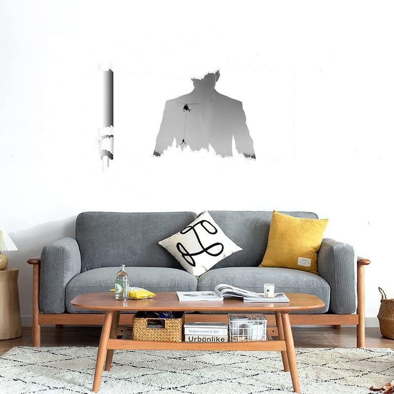 GADGETS WRAP Printed Wall Decal Sticker Scratched Paper Style Wall Decal (90cm x 50cm) - Mission Impossible Fallout 2018