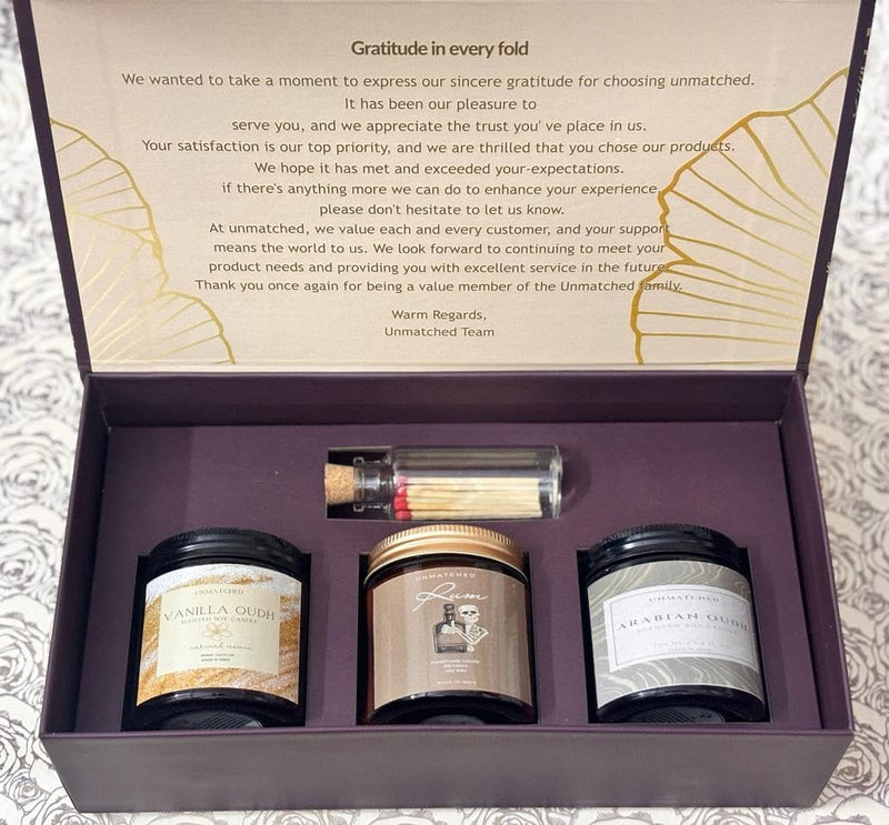 Unmatched Premium Gift Box Candles