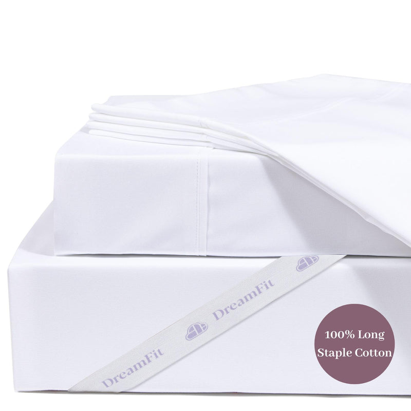 DreamFit 260TC 100% DEGREE 2 WHITE KING SHEET SET by DreamFit