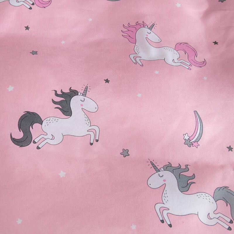 PRINZIP Cartoon Unicorn Print Reversible Soft Poly Cotton Ac Blanket/Dohar for Kids (Single Bed)