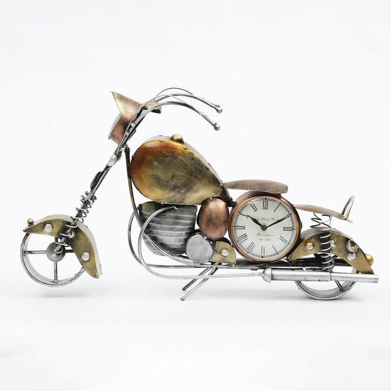 Lohar Harley Davidson Gold Copper Table Clock