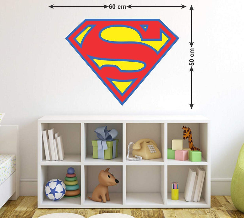 Tuffuk Super Man Large Vinyl Wallstickers for Home Decorations(60 cm x 50 cm)4TZ233