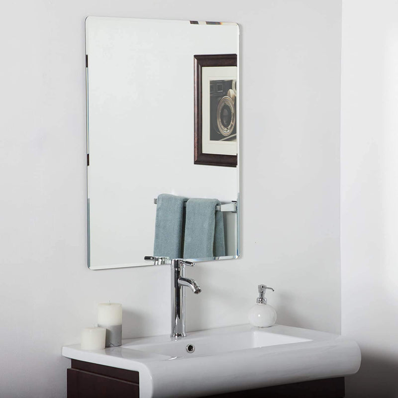 SDG Frameless Mirror 18 x 24 Inch (with Beveled Edges, Suitable for Bathroom)