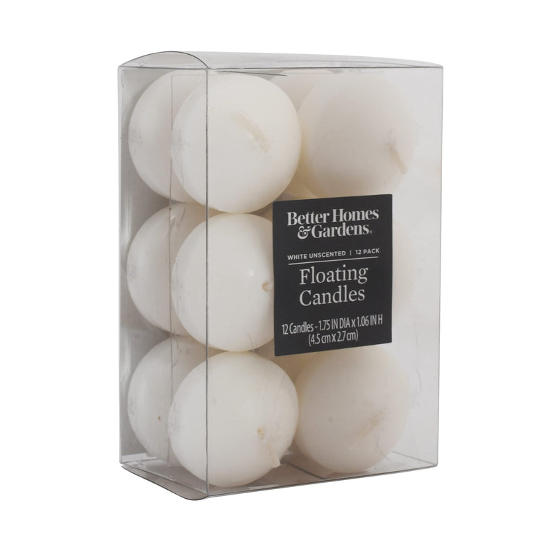 AURA Floating Nuggets Candle - Pack of 24 White