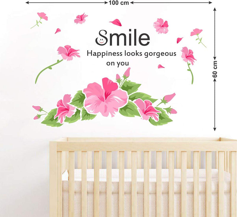 Tuffuk Smile Large Vinyl Wallstickers for Home Decorations(60 cm x 100 cm)5TZ419