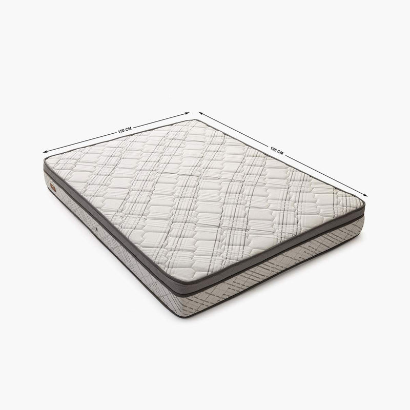 Home Centre Restomax Elite 6"+2" Pocket Spring Memory Foam Mattress with Box Top 150 x 195 cm