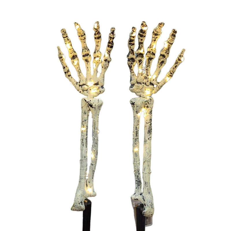 SAZ DEKOR 2Pcs Skeleton Arm Stakes ghts LED Ground Lamp for Festival Decor