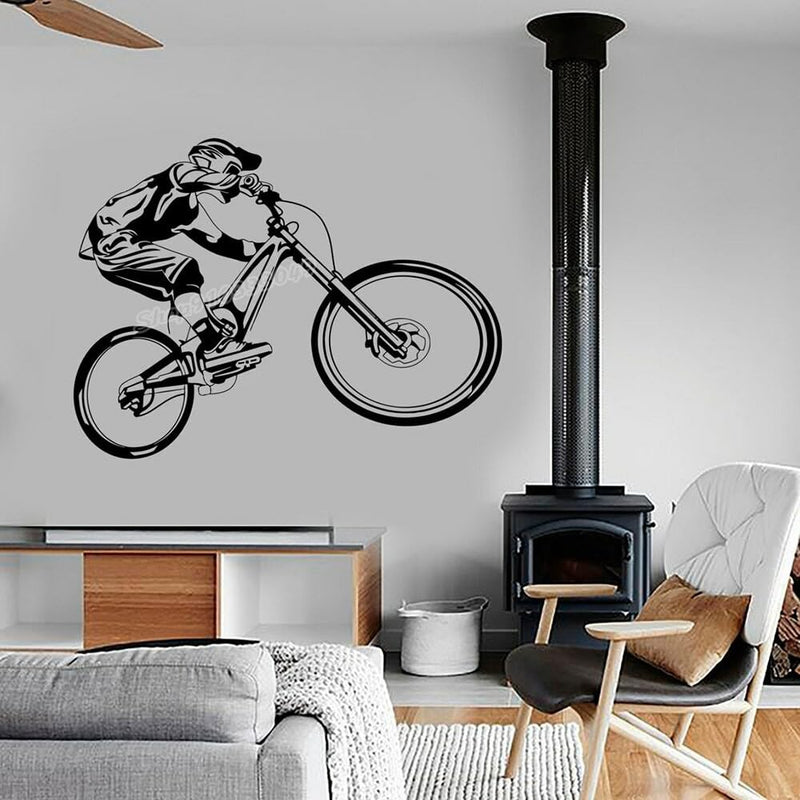 GADGETS WRAP Vinyl Sticker Mountain Bike Extreme Sports Biking BMX Bicycle Wall Decal