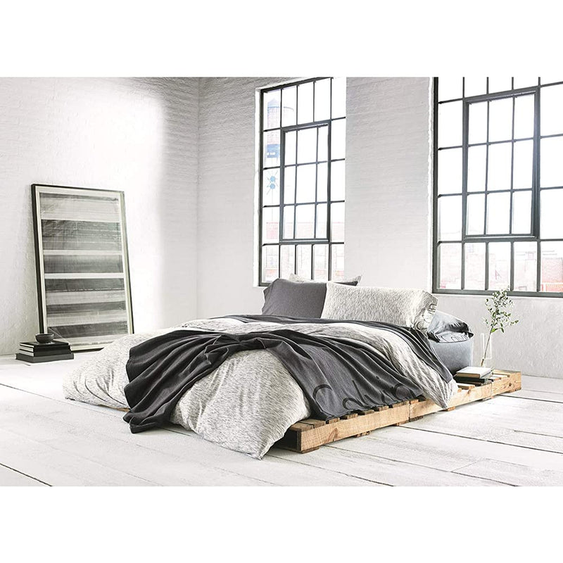 Calvin Klein Home Modern Cotton Strata Duvet Cover, King, Marble