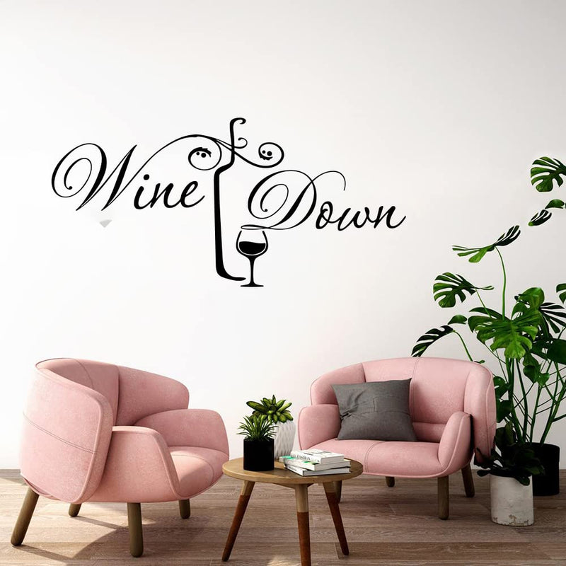 GADGETS WRAP Vinyl Decal Sticker Wine Down Drink Alcohol (Item Finish Size : 117cm x 56cm)