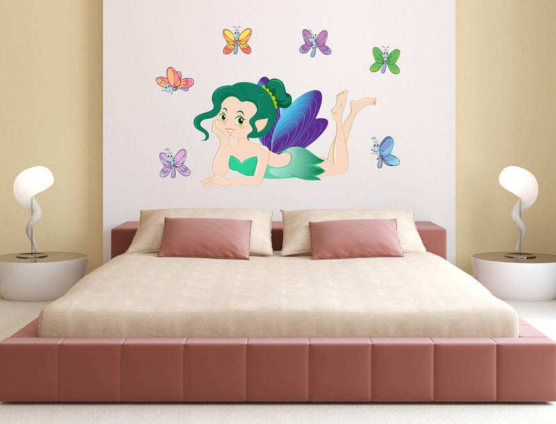 Tuffuk Beautiful Angels Large Vinyl Wallstickers for Home Decorations(90 cm x 60 cm)5TZ0184