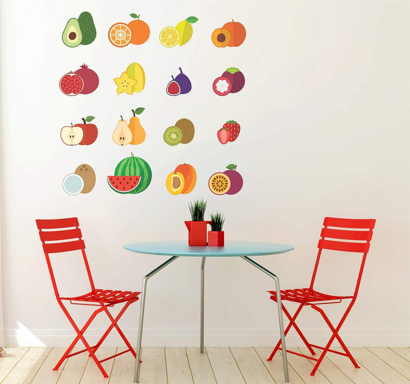 Tuffuk Fruits Large Vinyl Wallstickers for Home Decorations(70 cm x 70 cm)5TZ276