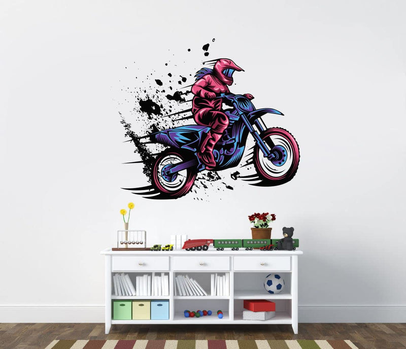 VCREATE DECOR Bike Wall Sticker & Dceal (PVC Vinyl,Size-58 CM X 50 CM)