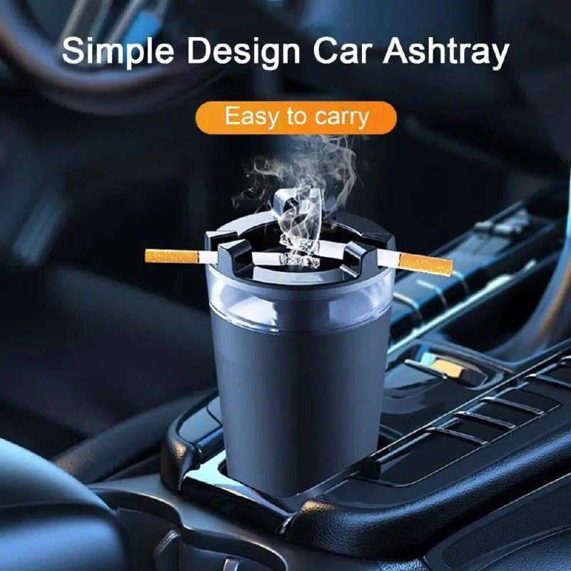 Wegopro Ashtray with Water Tank Outdoor Portable Smell Proof Smokeless Ash Tray for Car Indoor Courtyard Terrace Desktop Office Smoking Ash Tray Smokeless Ash tray, Car Ashtray With Lid.